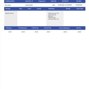 Pay Stubs Generator